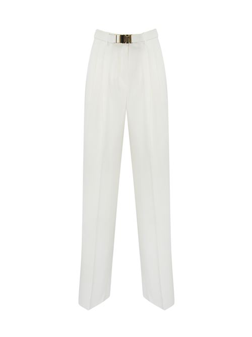 Pantalone con cintura Neottia in cady Bianco MAX MARA STUDIO | 2516131011600009